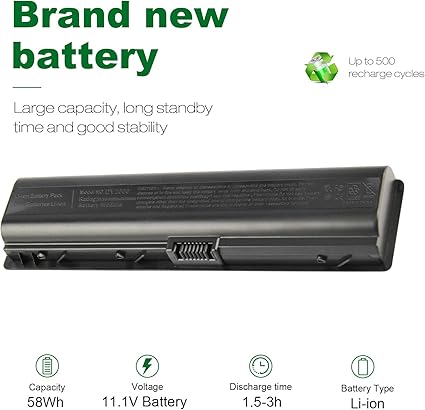 HP (436281-251) Laptop Battery /5200mAH/Voltage:10.8V/6 Cell Laptop Battery - Image 3